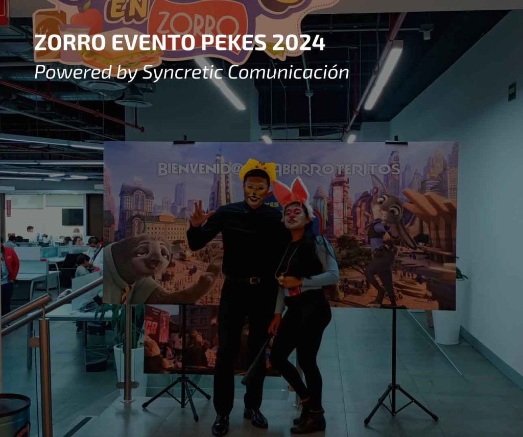 Animadores disfrazados en oficina del Zorro por Syncretic Comunicación Eventos Corporativos